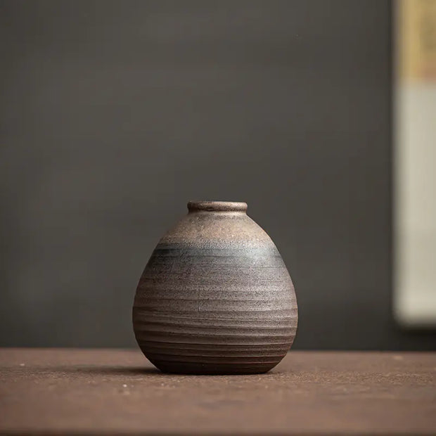 Vintage Rustic Ceramic Flower Vase