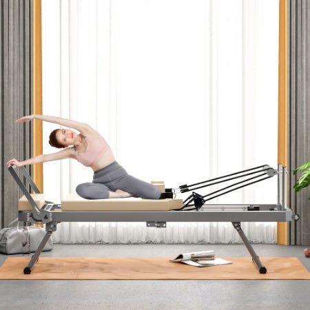 Foldable Pilates Reformer Machine for Home Workouts