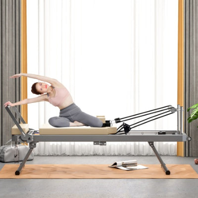 Foldable Pilates Reformer Machine for Home Workouts