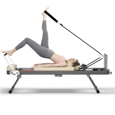 Foldable Pilates Reformer Machine for Home Workouts