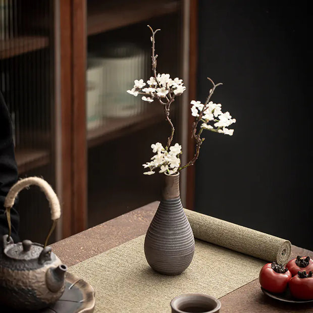 Vintage Rustic Ceramic Flower Vase