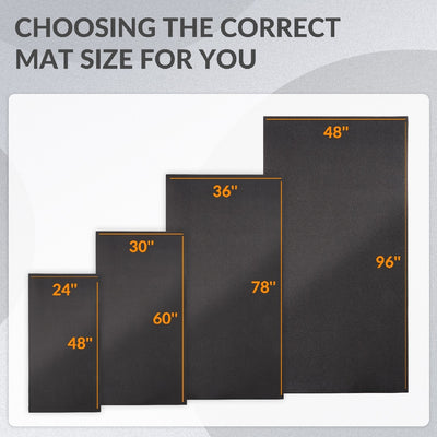 Only Supports Self Pickup  High Density Home Gym Treadmill Exercise Bike Equipment Mats, 1-4 Inch Thick, Multiple Sizes