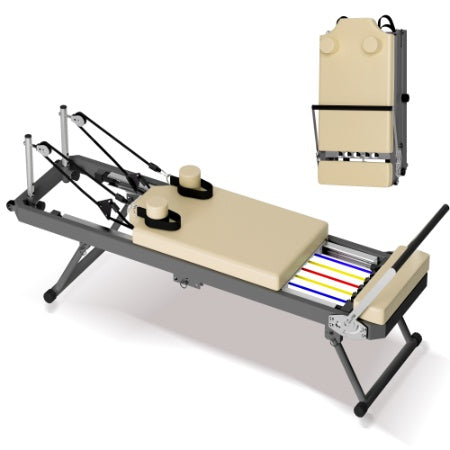 Foldable Pilates Reformer Machine for Home Workouts