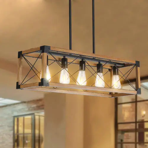 5 Lights Vintage Farmhouse Chandelier
