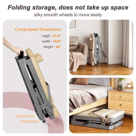 Foldable Pilates Reformer Machine for Home Workouts