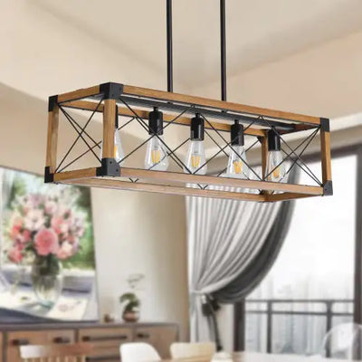 5 Lights Vintage Farmhouse Chandelier