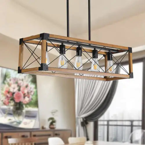 5 Lights Vintage Farmhouse Chandelier
