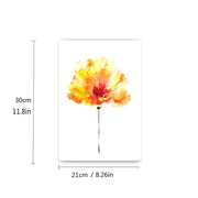 Nordic Floral Canvas Painting - Modern Rose Wall Art