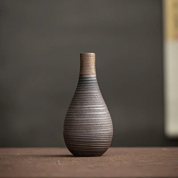 Vintage Rustic Ceramic Flower Vase