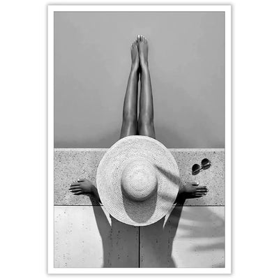 Woman In Swimming Pool Wall Art Poster